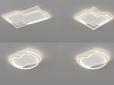 Modern Ceiling Lights With Various Stylish Designs 3d model