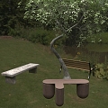 Park Bench 3d model