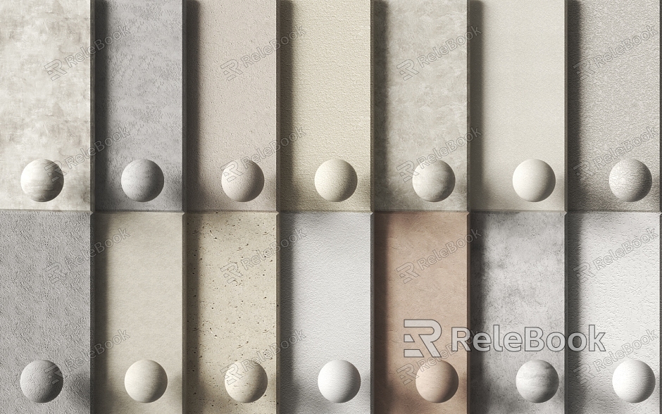 Texture wall panel model