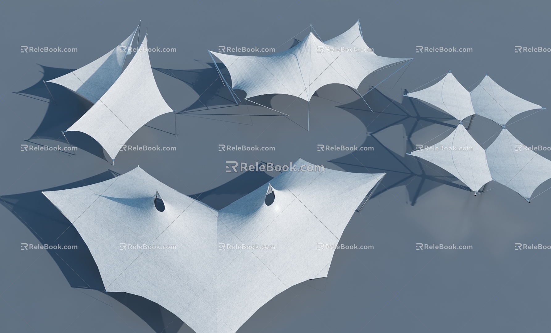 Modern Tensioned Membrane 3d model