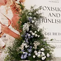 Wedding Photo Spot With Large Backdrop Flower Decorations Green Plants And Bride Groom