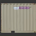 Branded Shipping Container With container.com Logo And Metal Structure For Storage And Transport Use