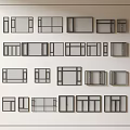 Modern windows combination windows glass windows floor-to-ceiling windows balcony windows bay windows bedroom windows sliding windows casement windows doors and windows 3d model