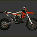 Red White Mountain Bicycle Featuring Off Road Design Large Tires and Sporty Frame