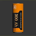 High Performance Lithium Ion Battery for Electronic Devices with 3000 mAh Capacity and Orange Casing