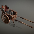 Modern carriage 3d model