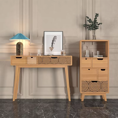 Silent Side Cabinet Entrance Table 3d model