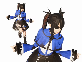 Woman Girl 3d model