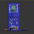 Modern game machine brick game Tetris electronic chicken palm game machine 3d model
