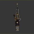 Browning Machine Gun Browning Machine Gun Browning Gatling White Machine Gun Machine Gun Lifestyle 3d model