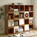 Middle Ancient Solid Wood Locker 3d model