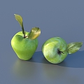 Apple Fruit Green Apple 3d model