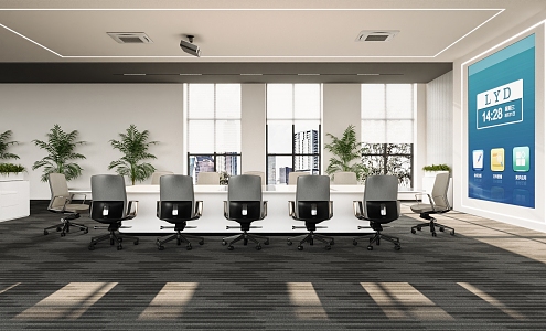 Modern Conference Room 3d model