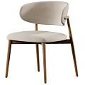 Modern Light Luxury Round Dining Table And Upholstered Chairs Combination For Cozy Home Dining Room