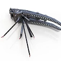 Metal Gripper Tool With Multiple Black Wires And Red Cores Structure
