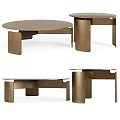 Modern Brass Coffee Table With Unique Geometric Leg Structure And Sleek Design 3d model