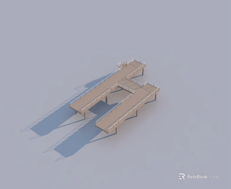 Wooden Swing Door With Simple Design Structure And Frame Details 3d model