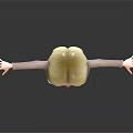 Modern game character girly 3d model