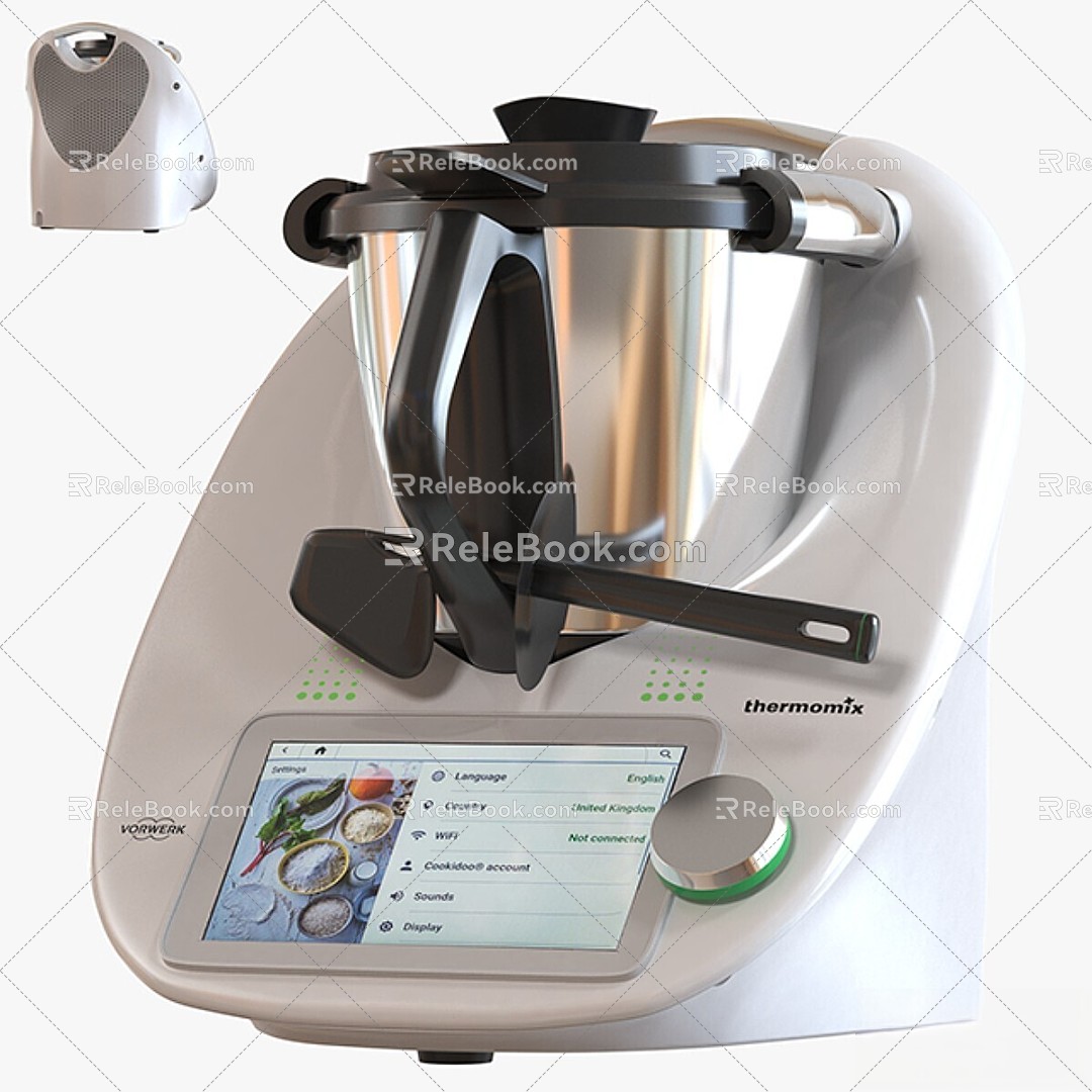 Kitchenware Thermomix TM6 tm5 coffee machine 3d model