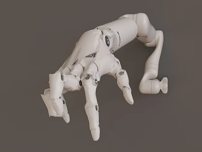 Modern mechanical arm 3d model