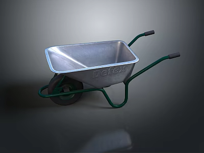 Unicycle Trolley Old Unicycle Old Trolley Sand Truck Cement Truck Construction Site Truck 3d model