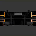 Toolbox tin box iron box plastic box container realistic 3d model