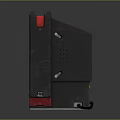 NETFLIX Red And Black Speaker Device With Grille Design And Control Buttons
