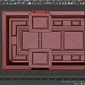 Decorative Ancient Brick Architectural Component With Layered Structure And Tower Design