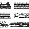 Industrial LOFT Piping Pipe Ceiling 3d model