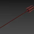 PBR Next Generation Poseidon Gun Poseidon Trident Ancient Greek Mythology Artifact Atlantis Gun Long Handle Weapon Cold Weapon 3d model