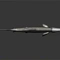 Realistic Silver Gray Fish with Scales and Fins on Gray Background with Reflection