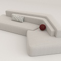 Shaped Multiplayer Sofa 3d model