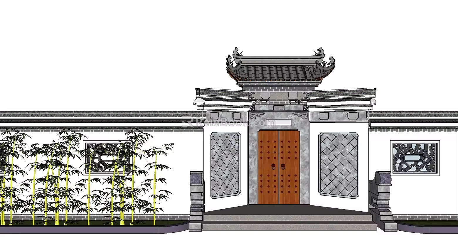 Chinese Gate 3d model