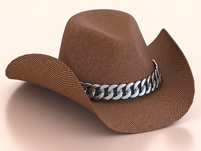 Cowboy Hat Casual Hat Sun Hat 3d model