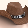 Cowboy Hat Casual Hat Sun Hat 3d model