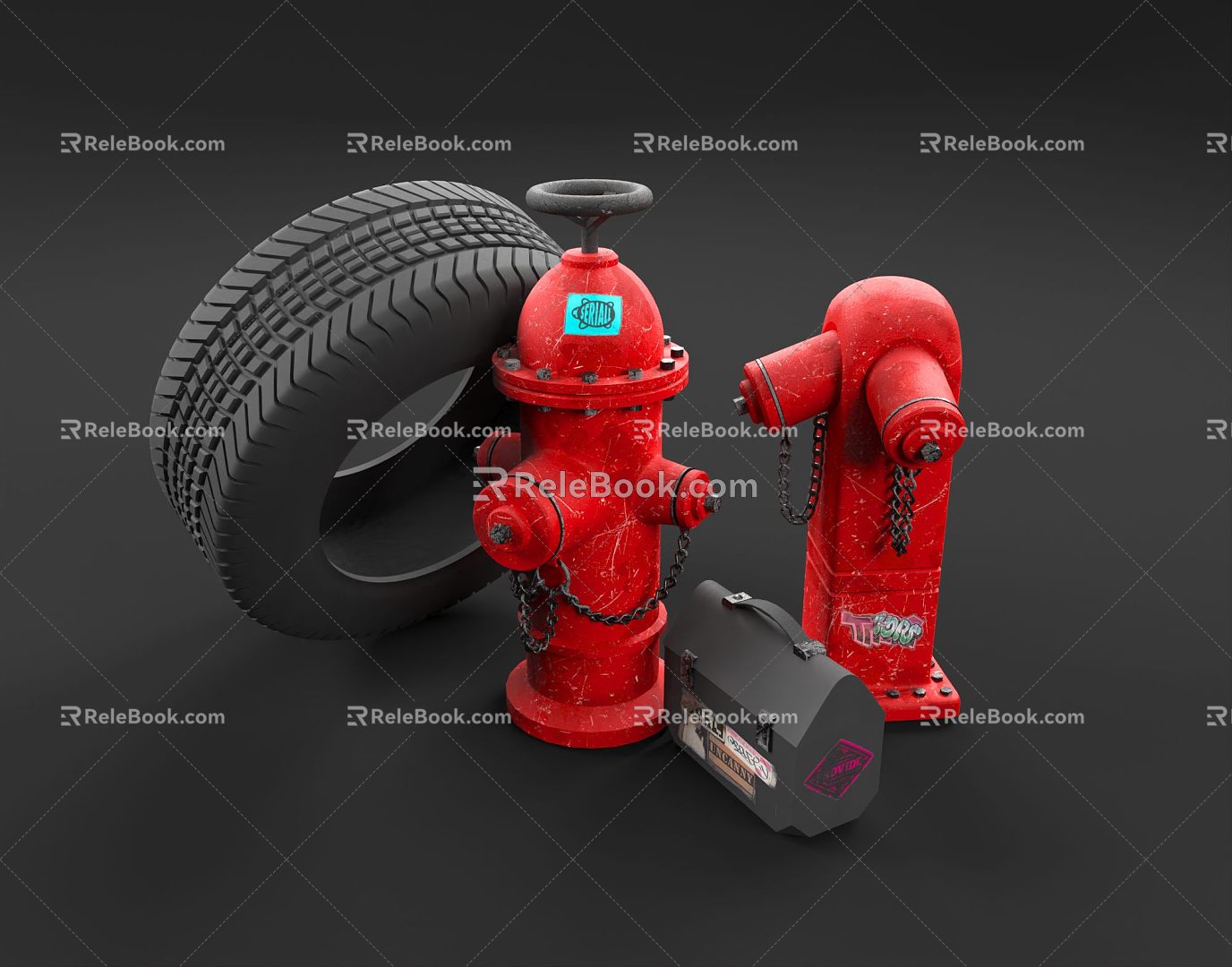 modern fire hydrant model