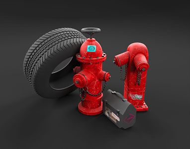 modern fire hydrant 3d model