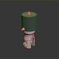 Metallic Industrial Valve Component With Black Top And Silver Base Structure Design