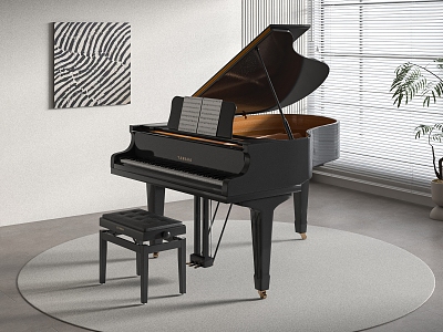 YAMAHA Grand Piano 3d model