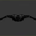 Black Panther Character In Black Costume With Outstretched Arms And Detailed Design