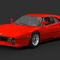 Red Sports Car With Sleek Aerodynamic Body And Stylish Exterior Design