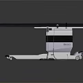 Advanced Medical Surgical Table With Adjustable Height Mobile Base And Control Panel 3d model