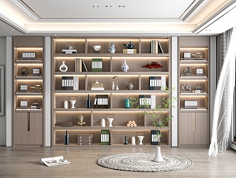 New Chinese Bookcase 3d model