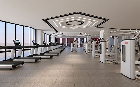 Modern Gym 3d model