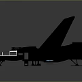 Spacecraft Model Design With Dual Engines Transparent Cockpit And Wings