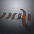 Railroad Realistic 3d model