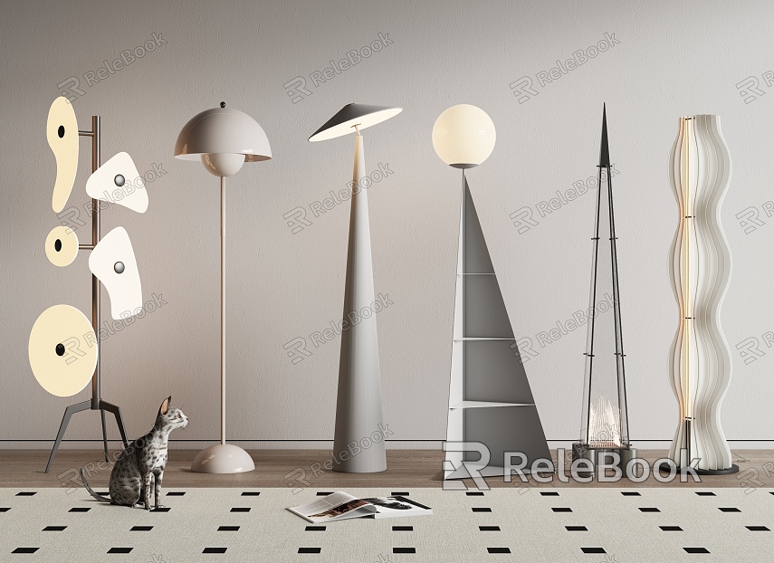 Floor lamp combination model