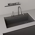 Minotli Modern Stainless Steel Kitchen Sink With Built In Faucet And Countertop Design