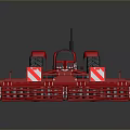Red Industrial Tractor And Farm Implements Machinery For Agricultural Equipment Use