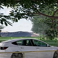 Modern Resort High Beach Resort 3d model